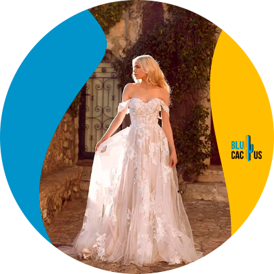Blucactus-Modelo de vestido de novia