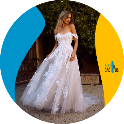 Blucactus-Modelo de vestido de novia